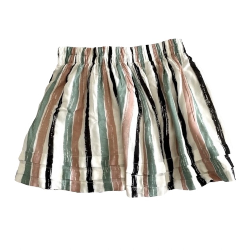 Lush Mini Striped Skater Skirt